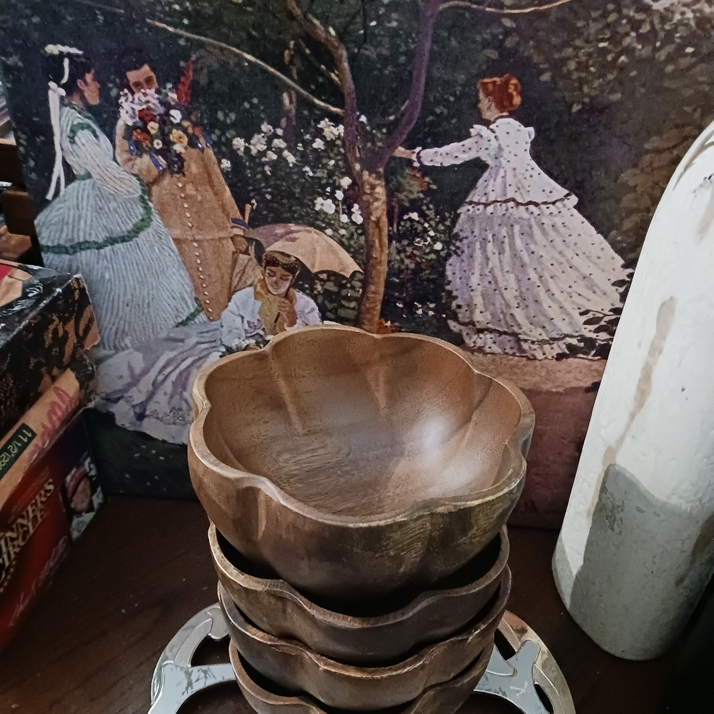 ๐ฅฃPacific Merchants Acacia Ware 6โร3" New! Vintage ๐ชต๐ฅฃ๐ฅ Snacks. - Picture 10 of 10